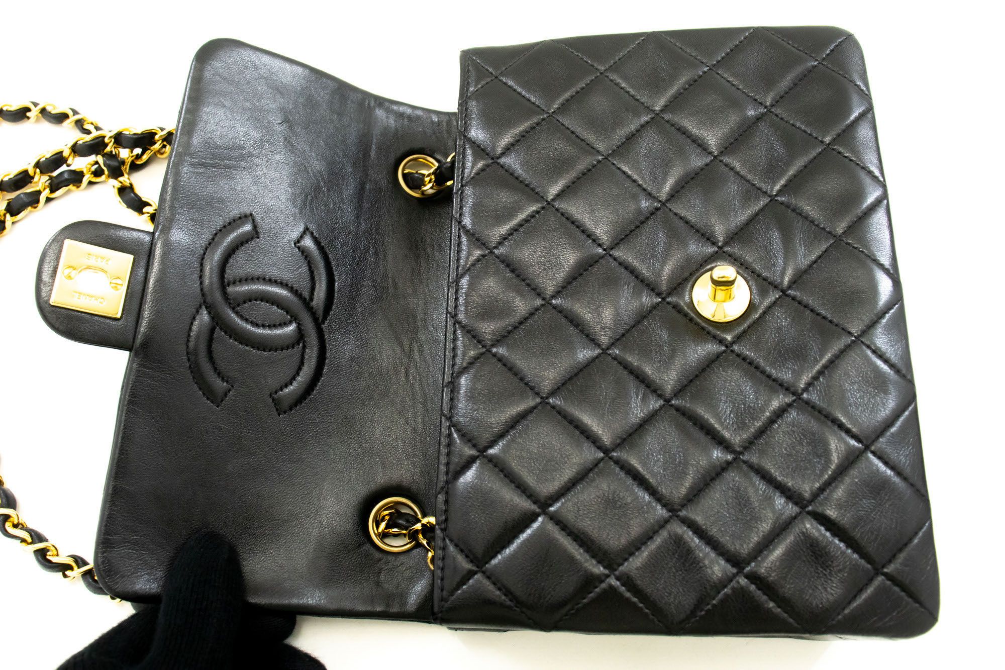 Chanel Timeless Black Leather Shoulder Bag (Pre-Owned) Size ONE SIZE - 12 Thumbnail