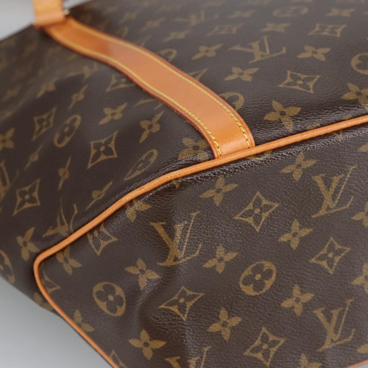 Louis Vuitton Shopping Brown Canvas Tote Bag (Pre-Owned) Size ONE SIZE - 7 Thumbnail