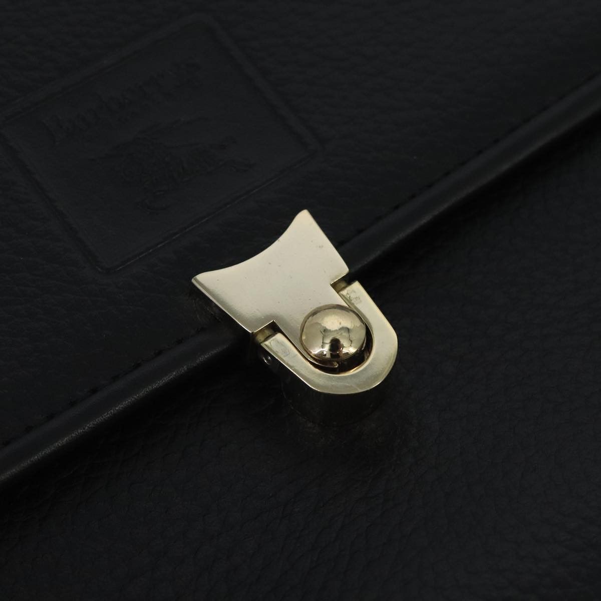 Burberry Black Leather Handbag (Pre-Owned) Size ONE SIZE - 8 Thumbnail