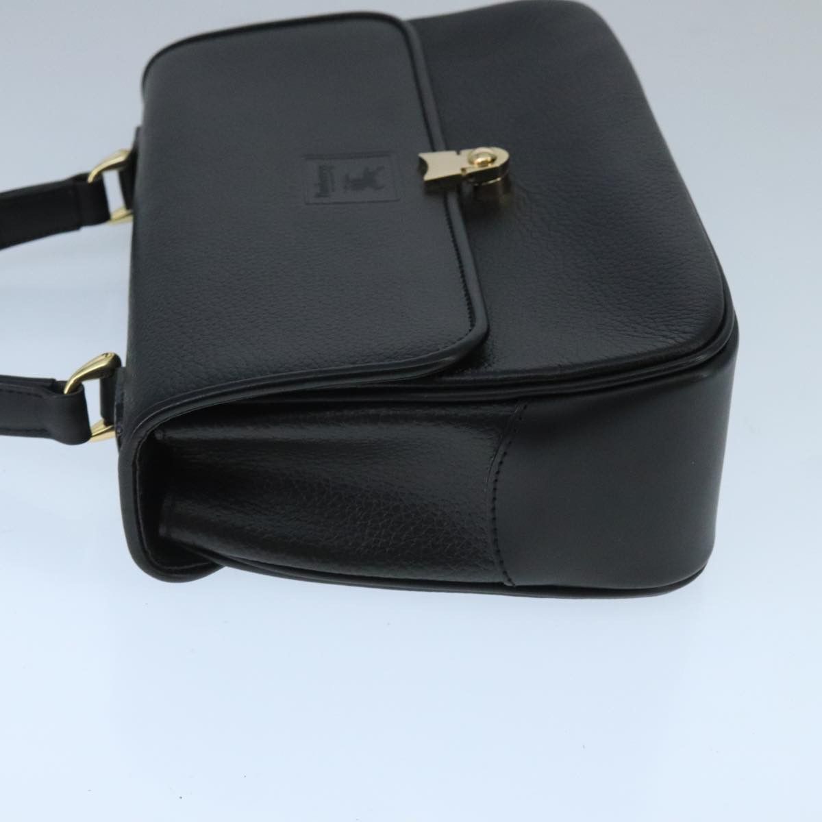 Burberry Black Leather Handbag (Pre-Owned) Size ONE SIZE - 4 Thumbnail