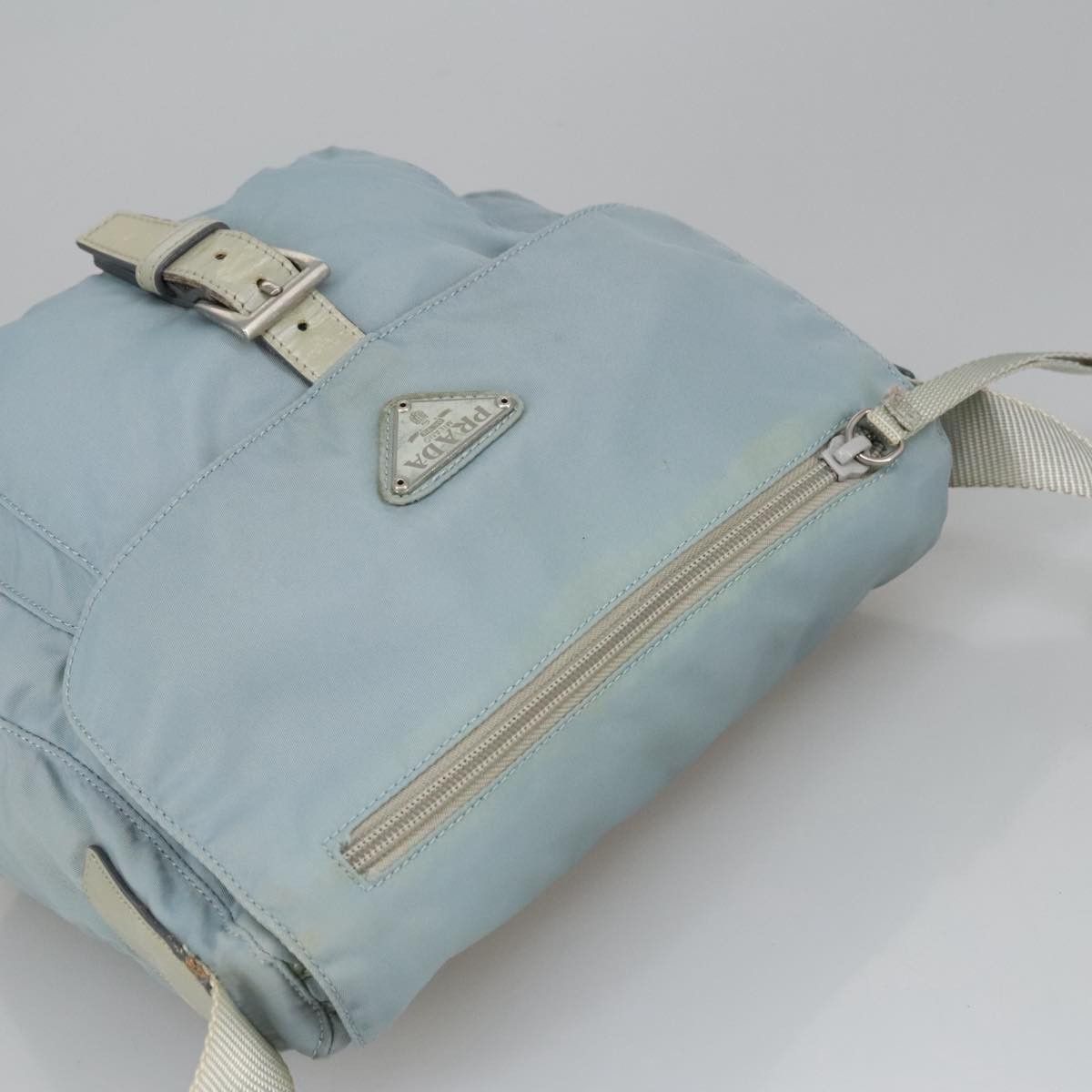 Prada Re-Nylon Blue Synthetic Shoulder Bag (Pre-Owned) Size ONE SIZE - 17 Thumbnail