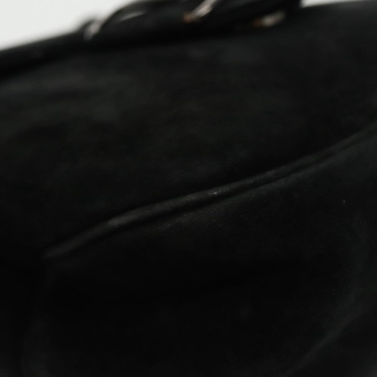 Salvatore Ferragamo Vara Black Suede Handbag (Pre-Owned) Size ONE SIZE - 7 Thumbnail