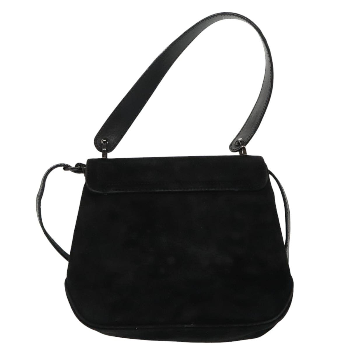 Salvatore Ferragamo Vara Black Suede Handbag (Pre-Owned) Size ONE SIZE - 2 Thumbnail