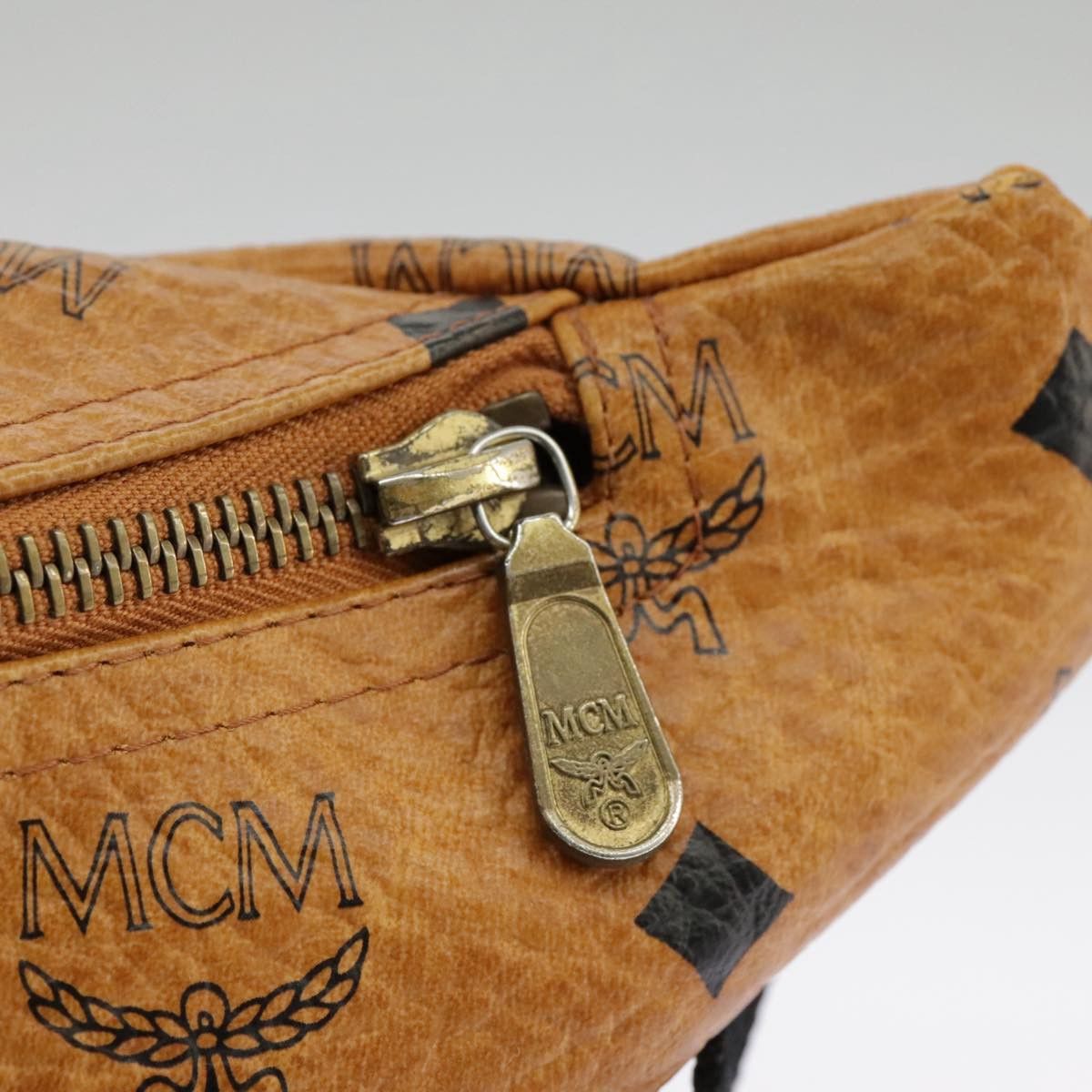 MCM Visetos Brown Canvas Shoulder Bag (Pre-Owned) Size ONE SIZE - 8 Thumbnail