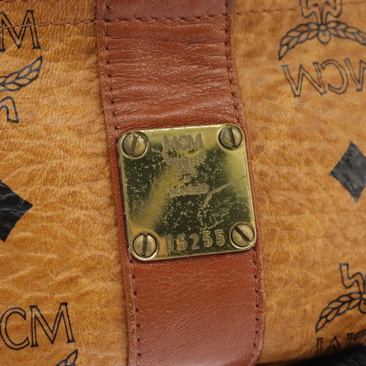 MCM Visetos Brown Canvas Shoulder Bag (Pre-Owned) Size ONE SIZE - 10 Thumbnail