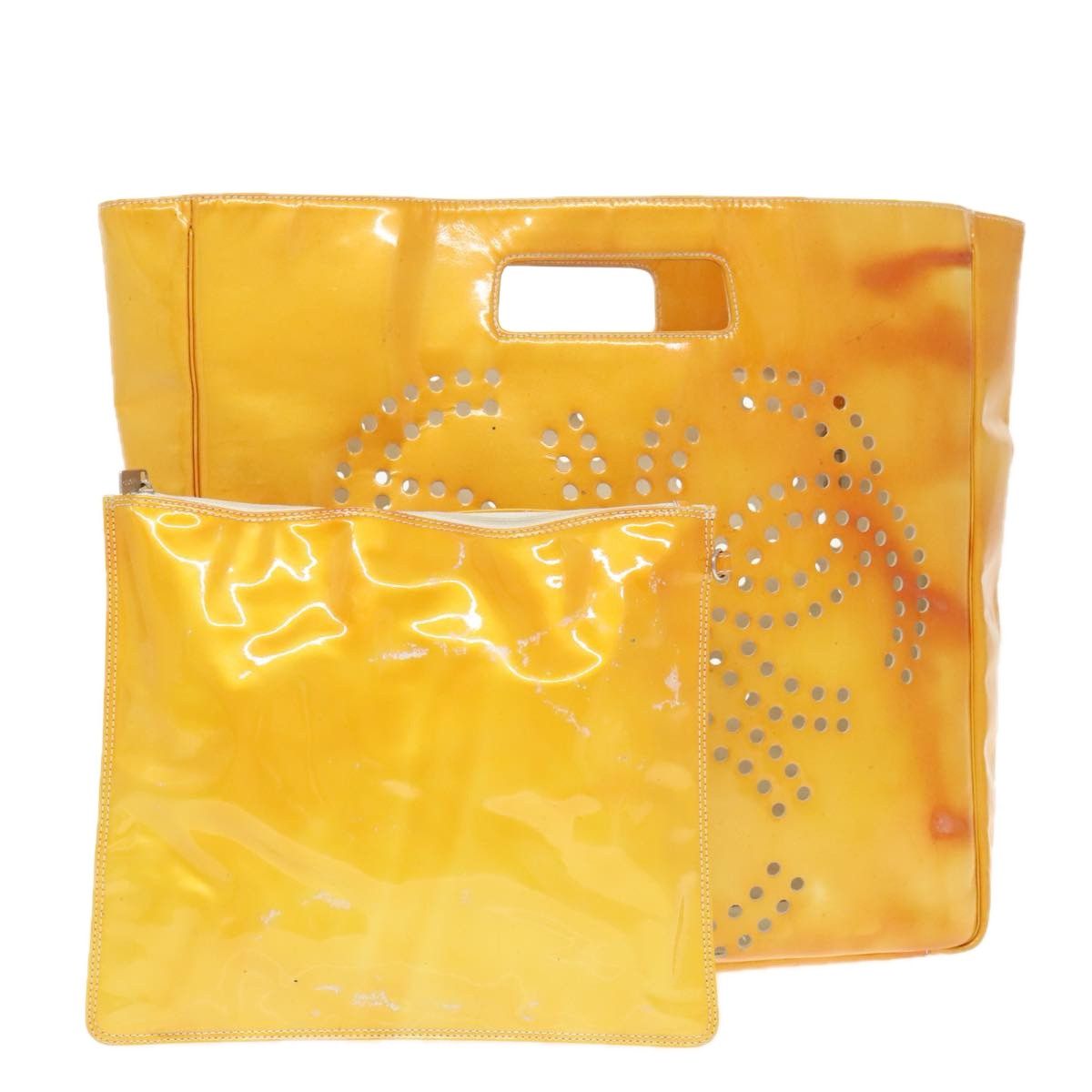 Chanel Yellow Patent Leather Handbag (Pre-Owned) Size ONE SIZE - 14 Thumbnail