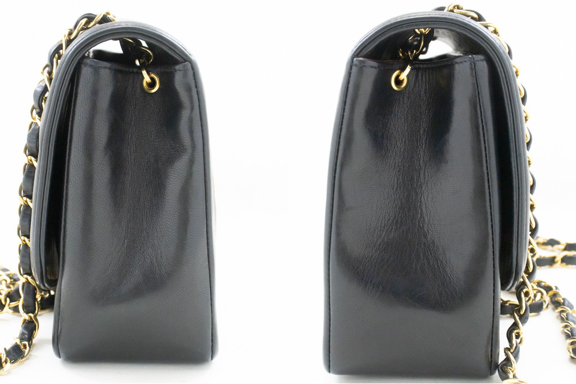 Chanel Diana Black Leather Shoulder Bag (Pre-Owned) Size ONE SIZE - 3 Thumbnail