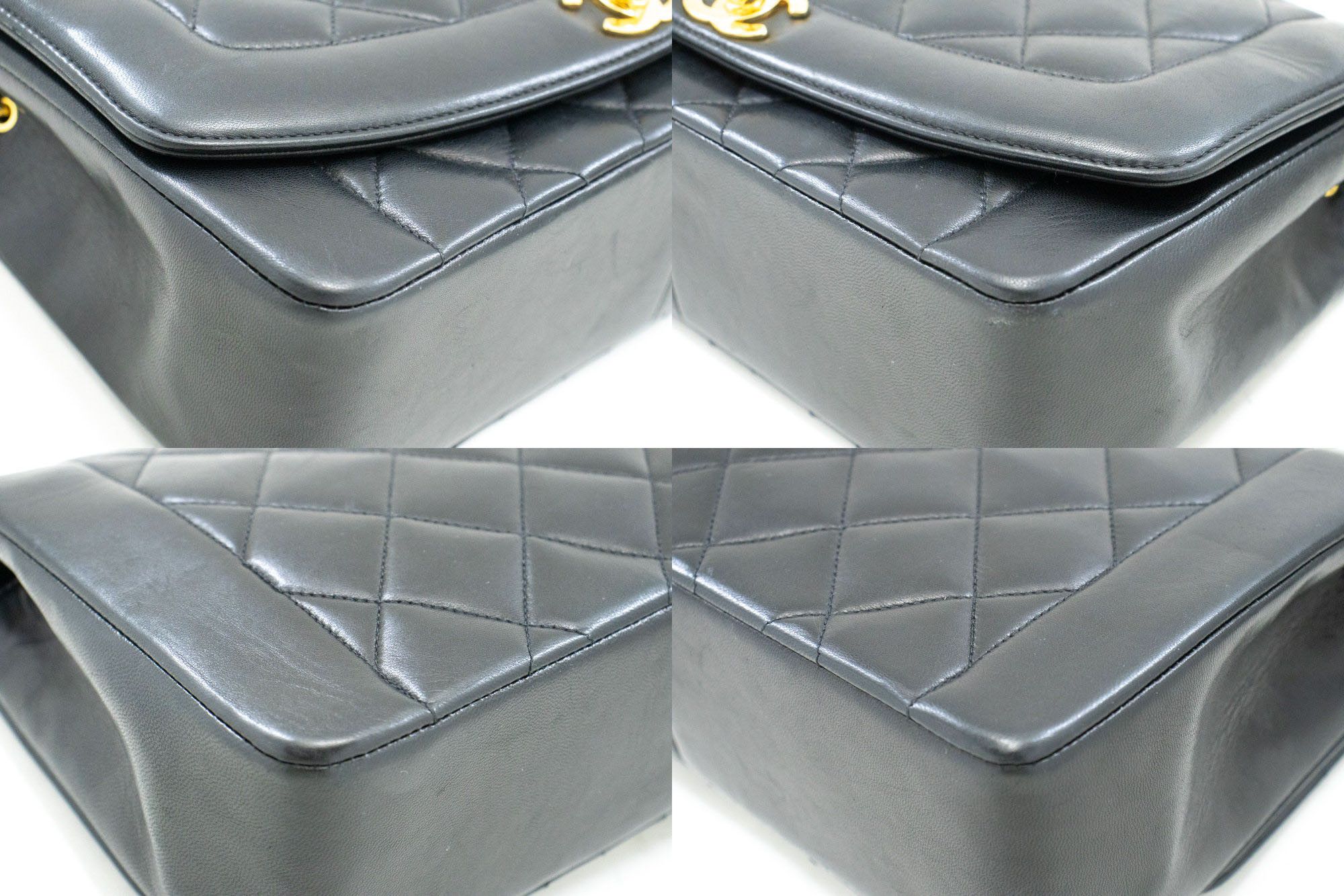 Chanel Diana Black Leather Shoulder Bag (Pre-Owned) Size ONE SIZE - 6 Thumbnail