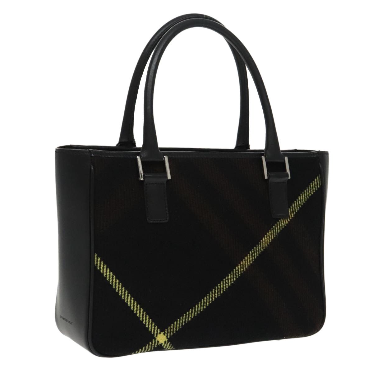 Burberry Black Leather Handbag (Pre-Owned) Size ONE SIZE - 14 Thumbnail