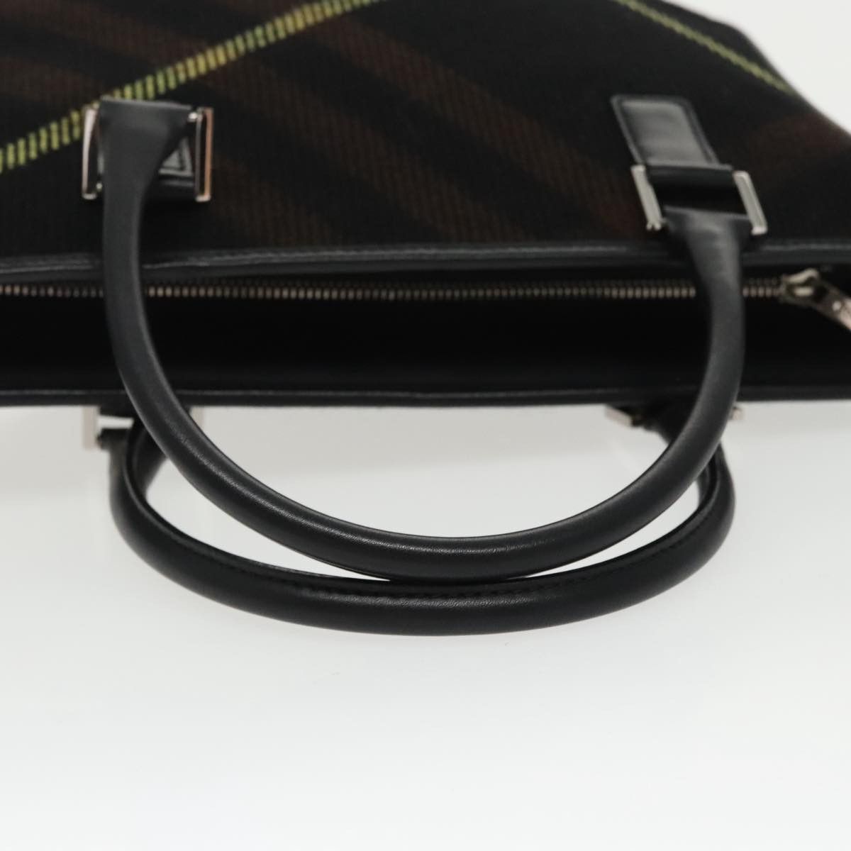 Burberry Black Leather Handbag (Pre-Owned) Size ONE SIZE - 4 Thumbnail