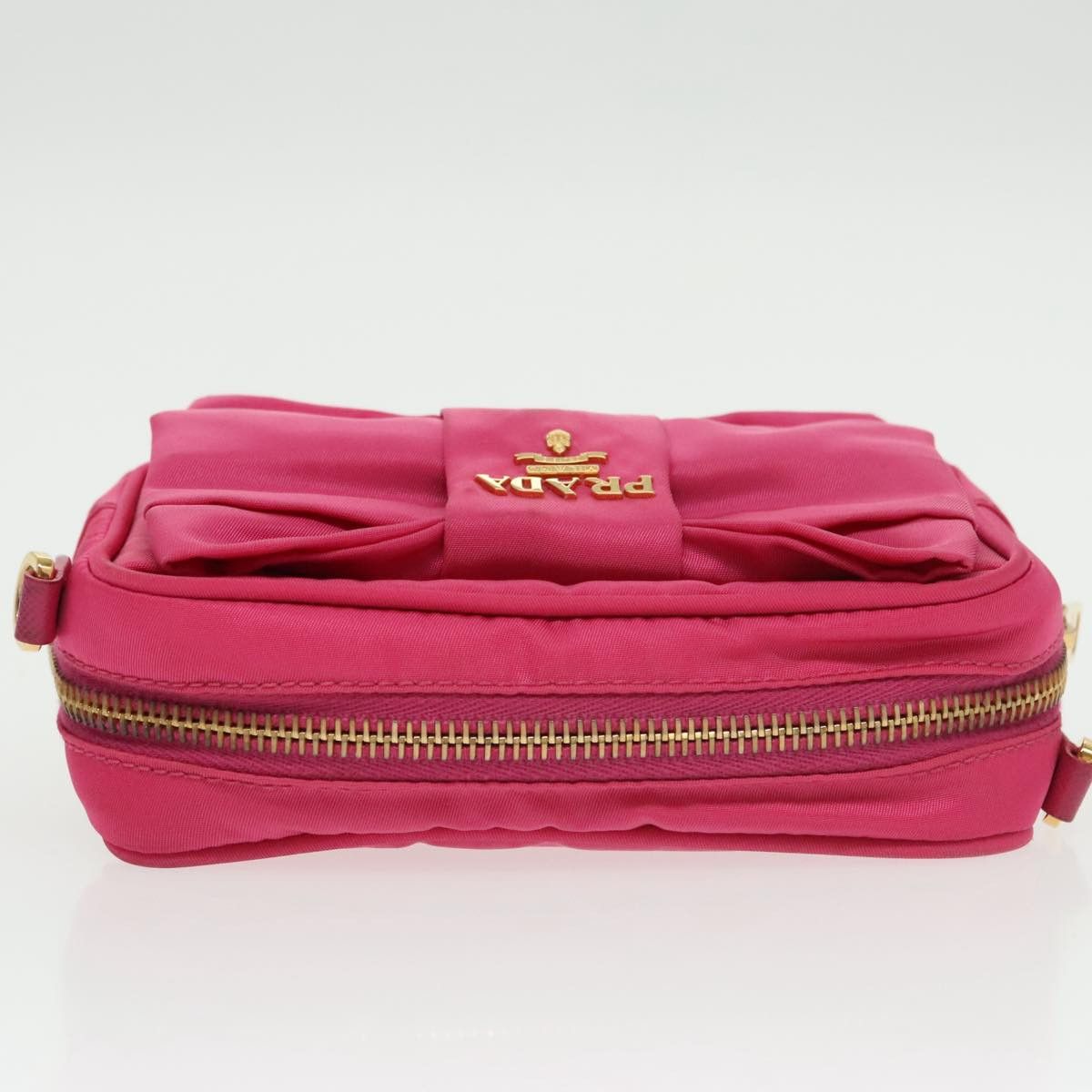 Prada Ribbon Pink Synthetic Shoulder Bag (Pre-Owned) Size ONE SIZE - 9 Thumbnail