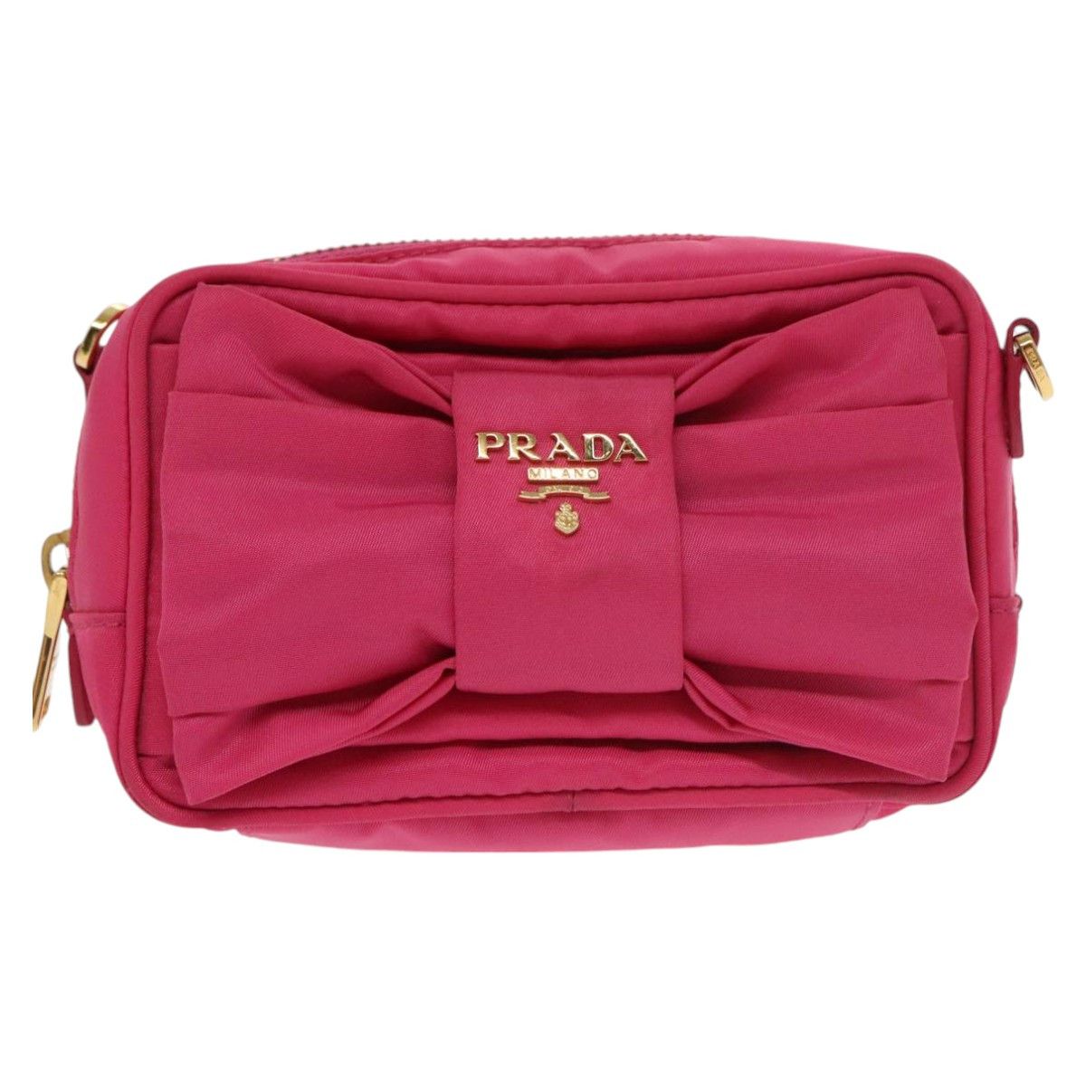 Prada Ribbon Pink Synthetic Shoulder Bag (Pre-Owned) Size ONE SIZE - 19 Thumbnail