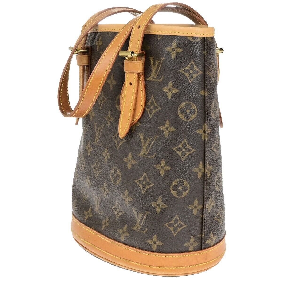Louis Vuitton Bucket Pm Brown Canvas Shoulder Bag (Pre-Owned) Size ONE SIZE - 5 Thumbnail