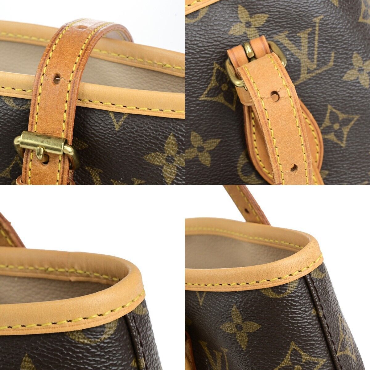 Louis Vuitton Bucket Pm Brown Canvas Shoulder Bag (Pre-Owned) Size ONE SIZE - 10 Thumbnail