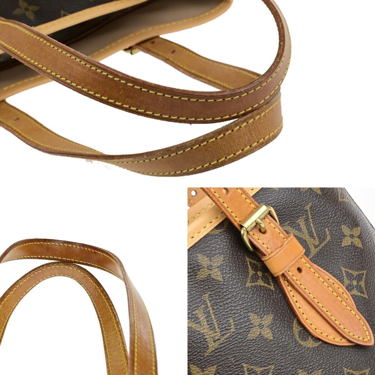 Louis Vuitton Bucket Pm Brown Canvas Shoulder Bag (Pre-Owned) Size ONE SIZE - 7 Thumbnail