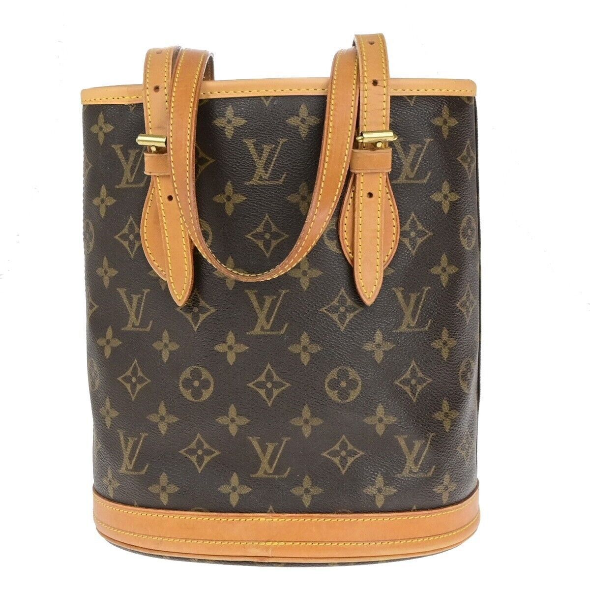 Louis Vuitton Bucket Pm Brown Canvas Shoulder Bag (Pre-Owned) Size ONE SIZE - 4 Thumbnail