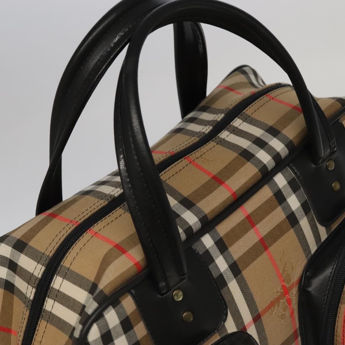 Burberry Nova Check Beige Canvas Handbag (Pre-Owned) Size ONE SIZE - 6 Thumbnail