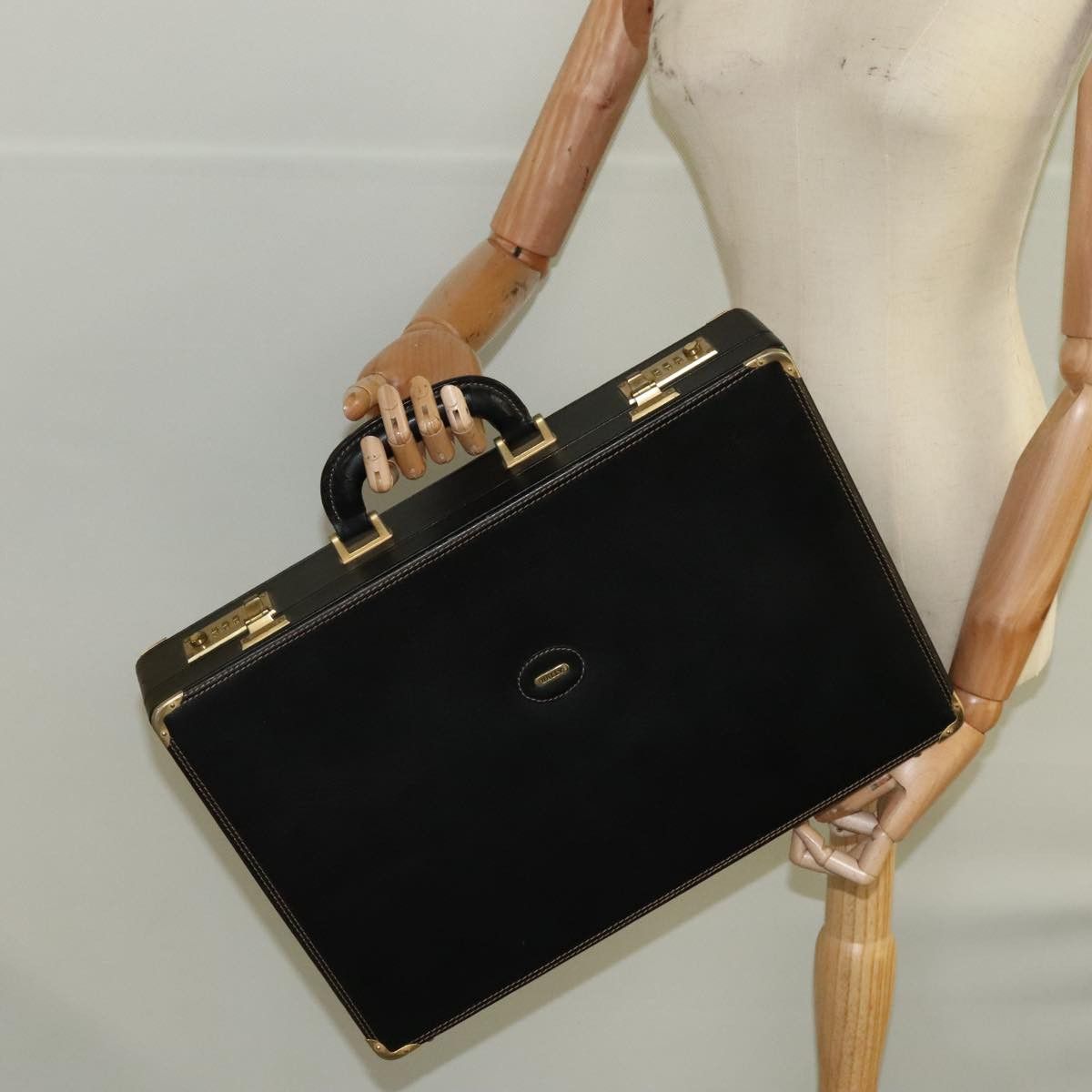 Bally Black Leather Briefcase Bag (Pre-Owned) Size ONE SIZE - 12 Thumbnail