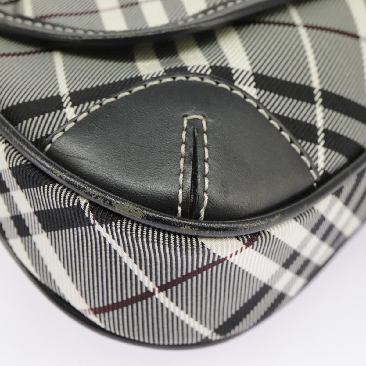 Burberry Nova Check Black Canvas Shoulder Bag (Pre-Owned) Size ONE SIZE - 6 Thumbnail