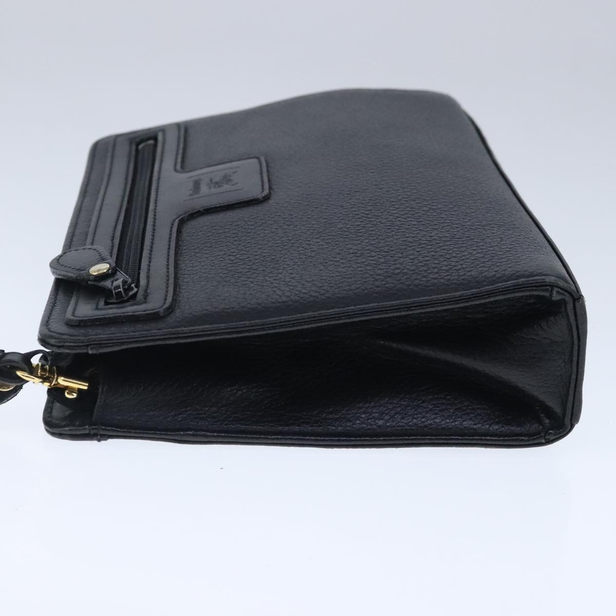 Burberry Black Leather Clutch Bag (Pre-Owned) Size ONE SIZE - 3 Thumbnail