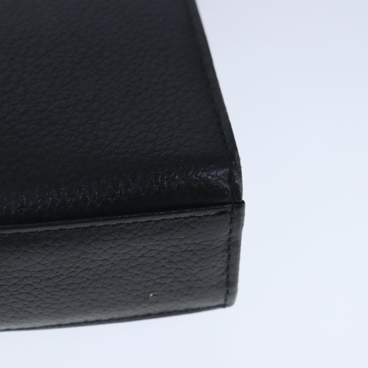Burberry Black Leather Clutch Bag (Pre-Owned) Size ONE SIZE - 9 Thumbnail