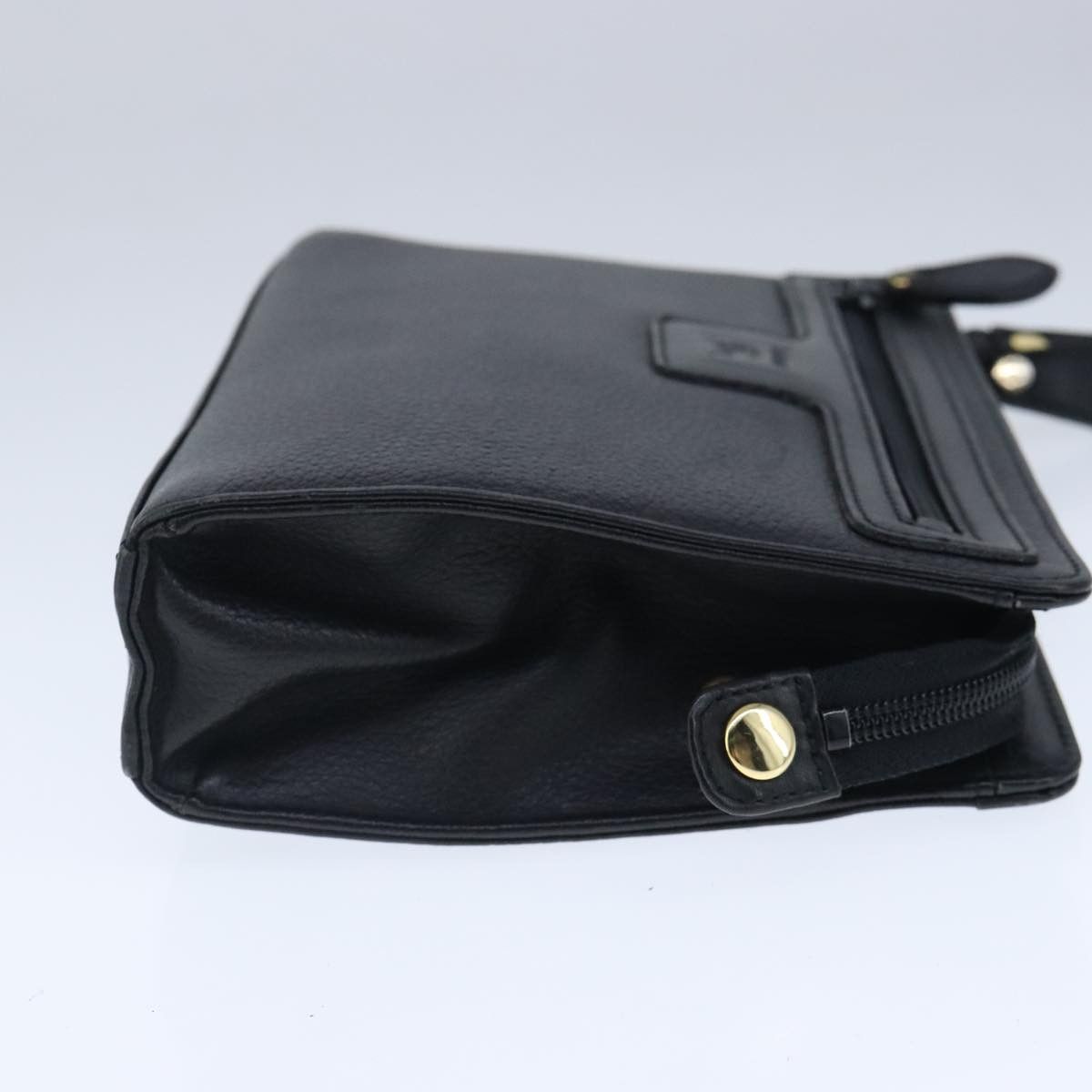 Burberry Black Leather Clutch Bag (Pre-Owned) Size ONE SIZE - 4 Thumbnail