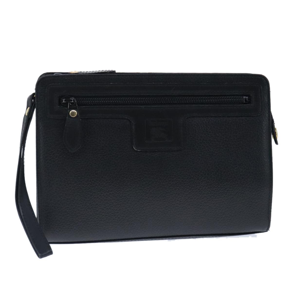 Burberry Black Leather Clutch Bag (Pre-Owned) Size ONE SIZE - 13 Thumbnail