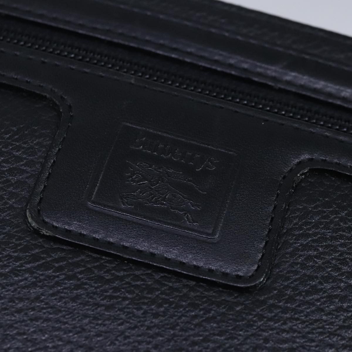 Burberry Black Leather Clutch Bag (Pre-Owned) Size ONE SIZE - 12 Thumbnail