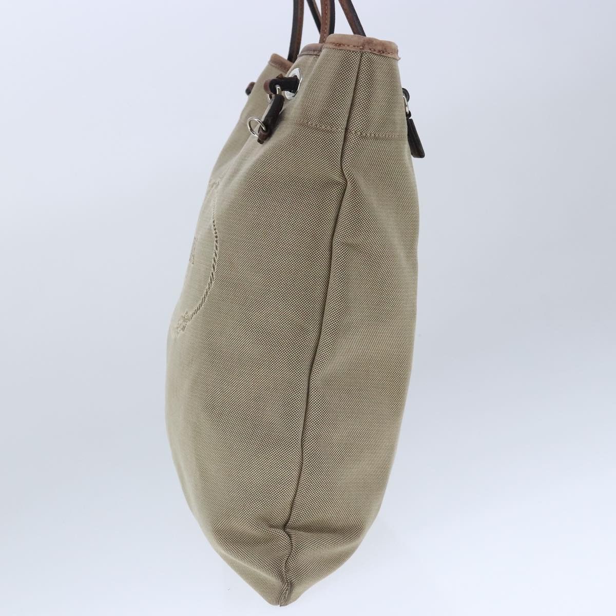 Prada Beige Canvas Tote Bag (Pre-Owned) Size ONE SIZE - 4 Thumbnail