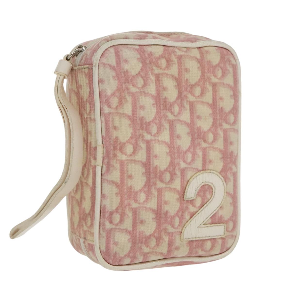 Dior Trotter Pink Canvas Clutch Bag (Pre-Owned) Size ONE SIZE - 15 Thumbnail