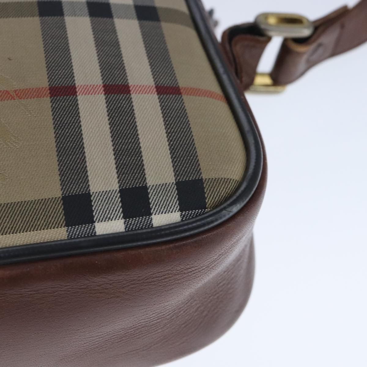 Burberry Nova Check Beige Canvas Shoulder Bag (Pre-Owned) Size ONE SIZE - 8 Thumbnail