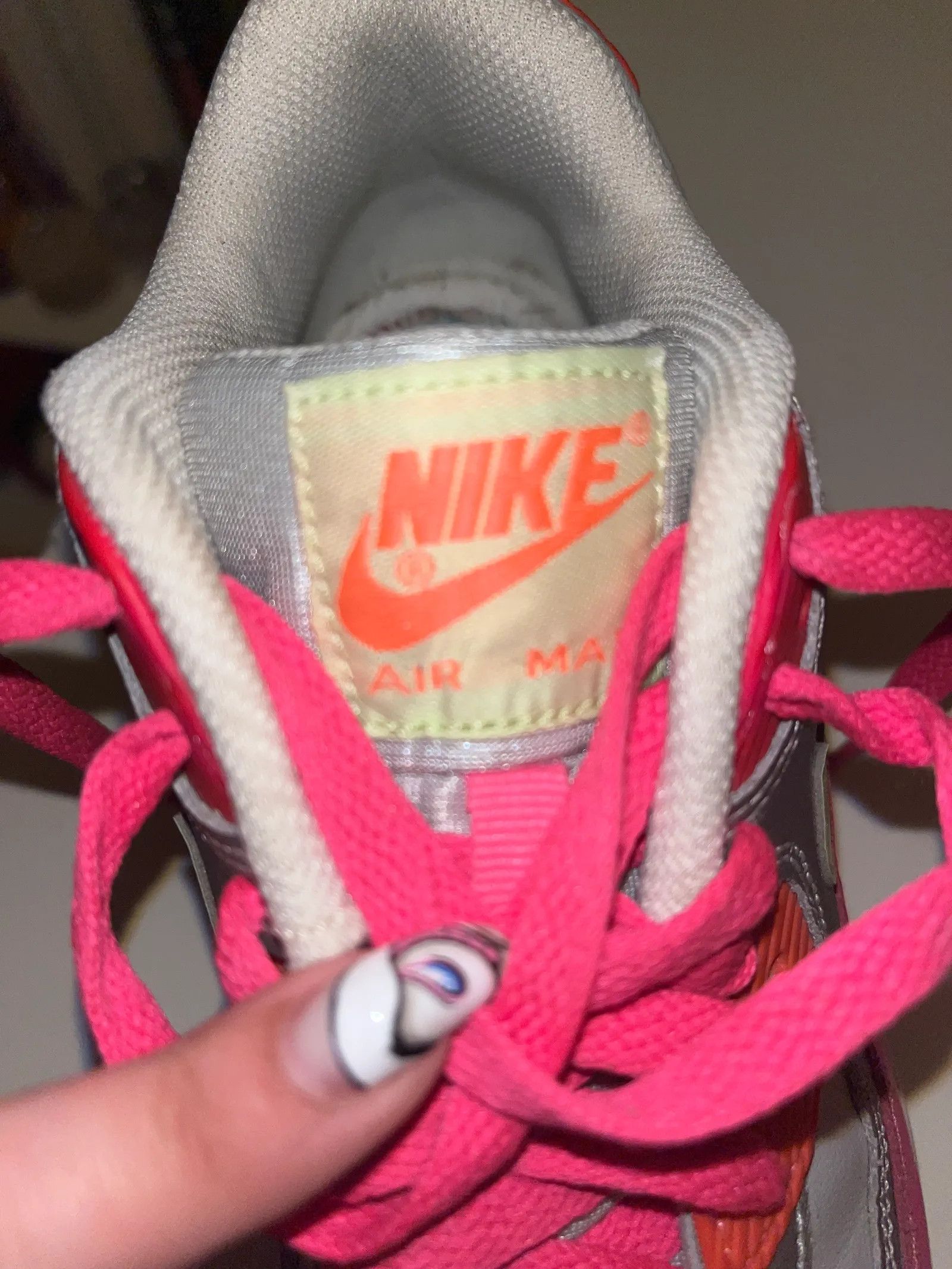 Nike Nike Nike Air Max 90 Leather GS 'Pink' Sneakers Size US 6.5 / IT 36.5 - 2 Thumbnail