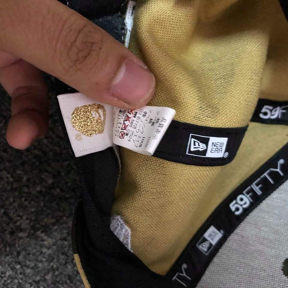 Bape A bathing ape New Era 1st yellow camo cap hat | Grailed