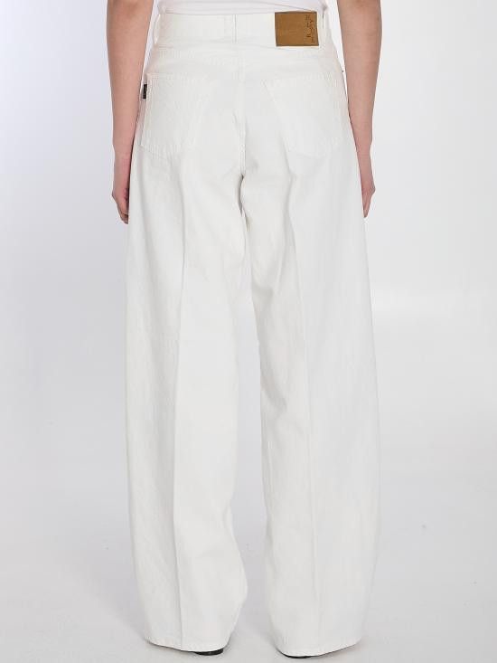 Haikure HAIKURE Women Denim Pants HEW03296 WHITE Size 28" / US 6 / IT 42 - 4 Thumbnail
