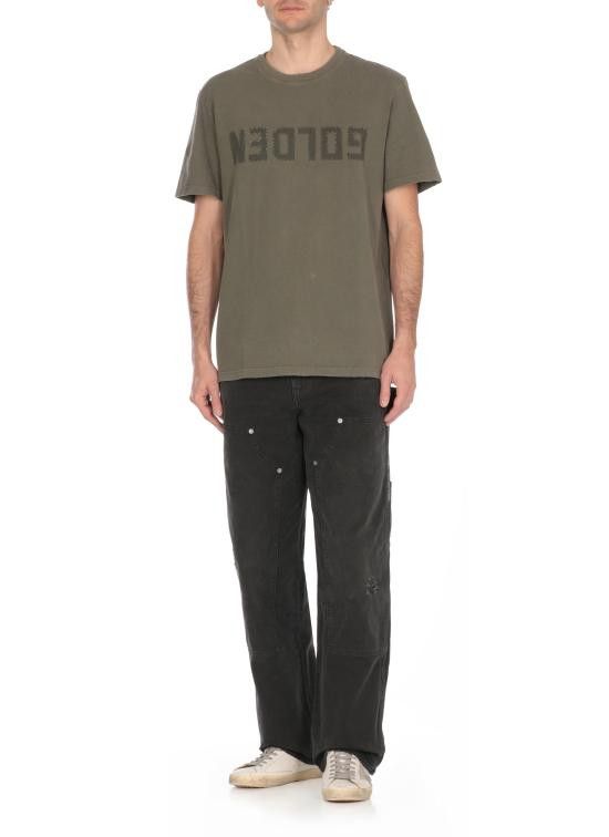 GOLDEN GOOSE Men T-Shirts GMP01220 P000671 35479 GOLDEN Green