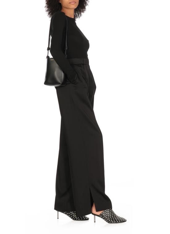 Jil Sander JIL SANDER Women Straight Pants J02KA0180 J76018001 Black Size 28" / US 6 / IT 42 - 2 Thumbnail