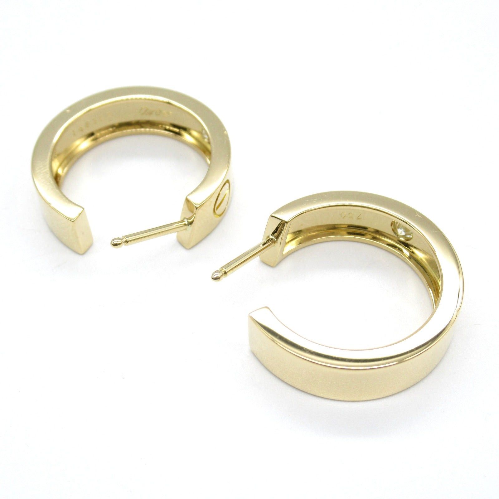 Cartier Cartier Love Diamond Earrings K18 (Yellow Gold) Clear Size ONE SIZE - 4 Thumbnail
