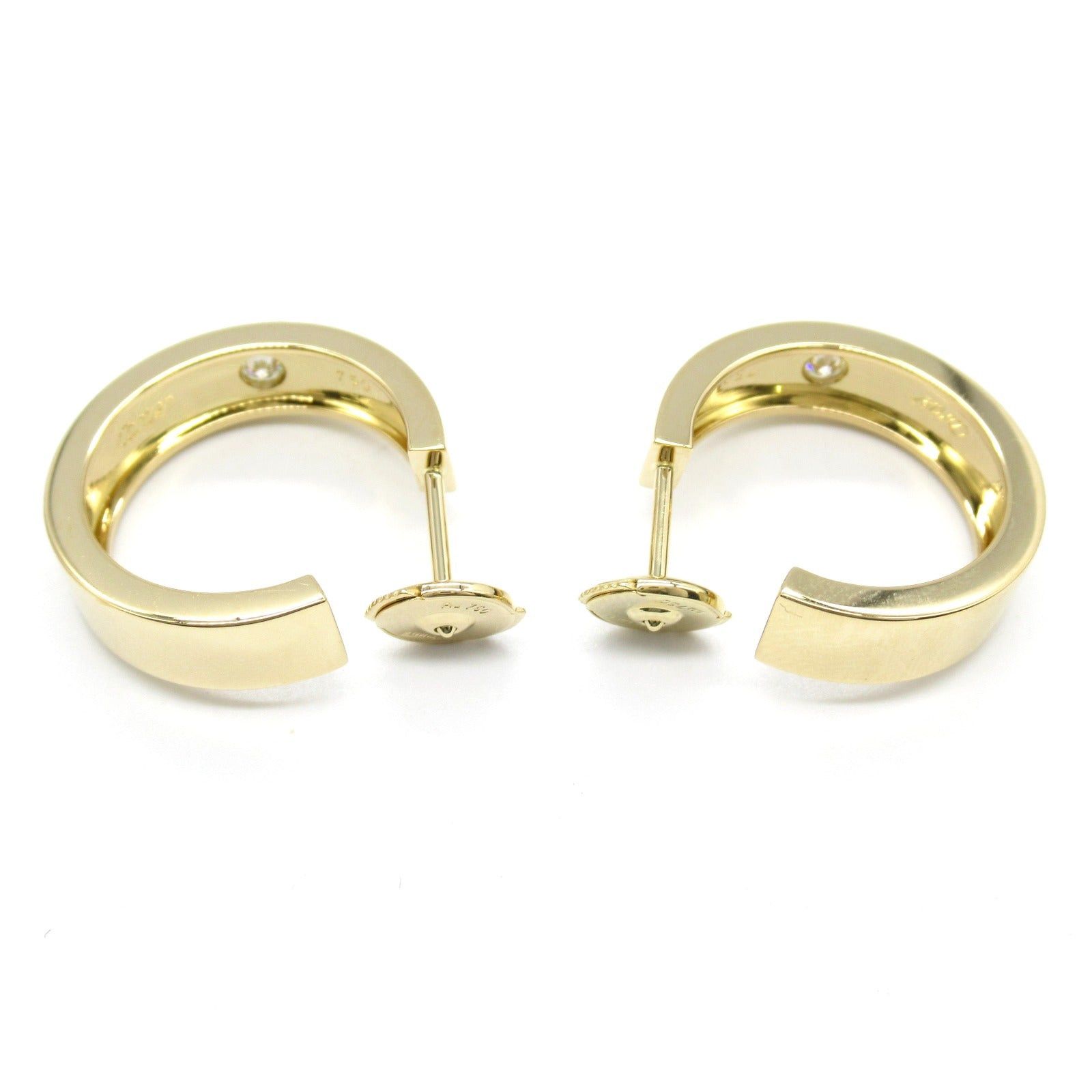 Cartier Cartier Love Diamond Earrings K18 (Yellow Gold) Clear Size ONE SIZE - 3 Thumbnail