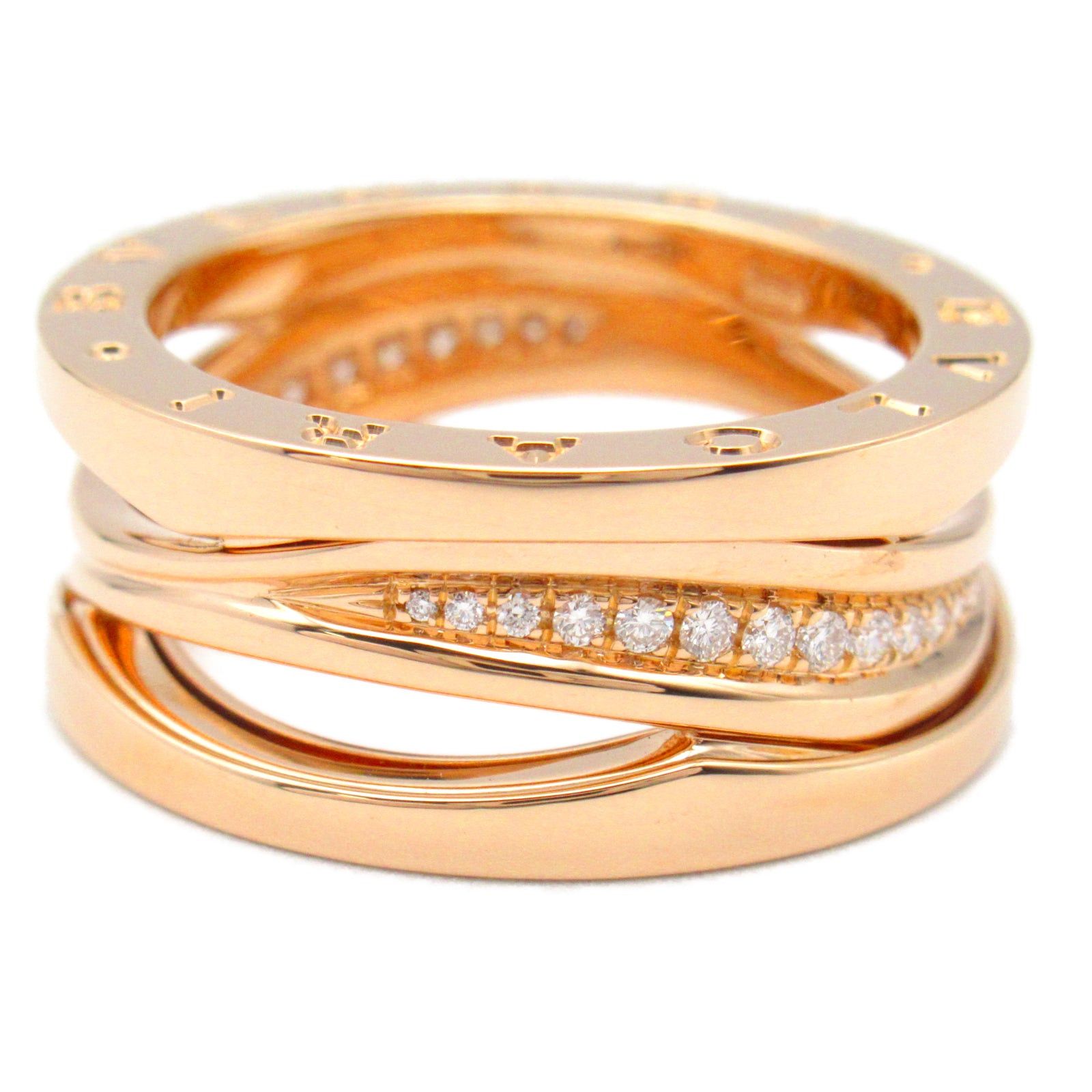 Bvlgari Bvlgari Design Legend Ring K18Pg (Pink Gold) Diamond Clear Size ONE SIZE - 3 Thumbnail