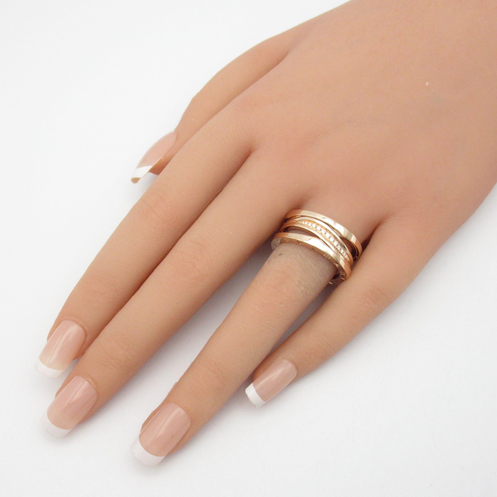 Bvlgari Bvlgari Design Legend Ring K18Pg (Pink Gold) Diamond Clear Size ONE SIZE - 8 Thumbnail