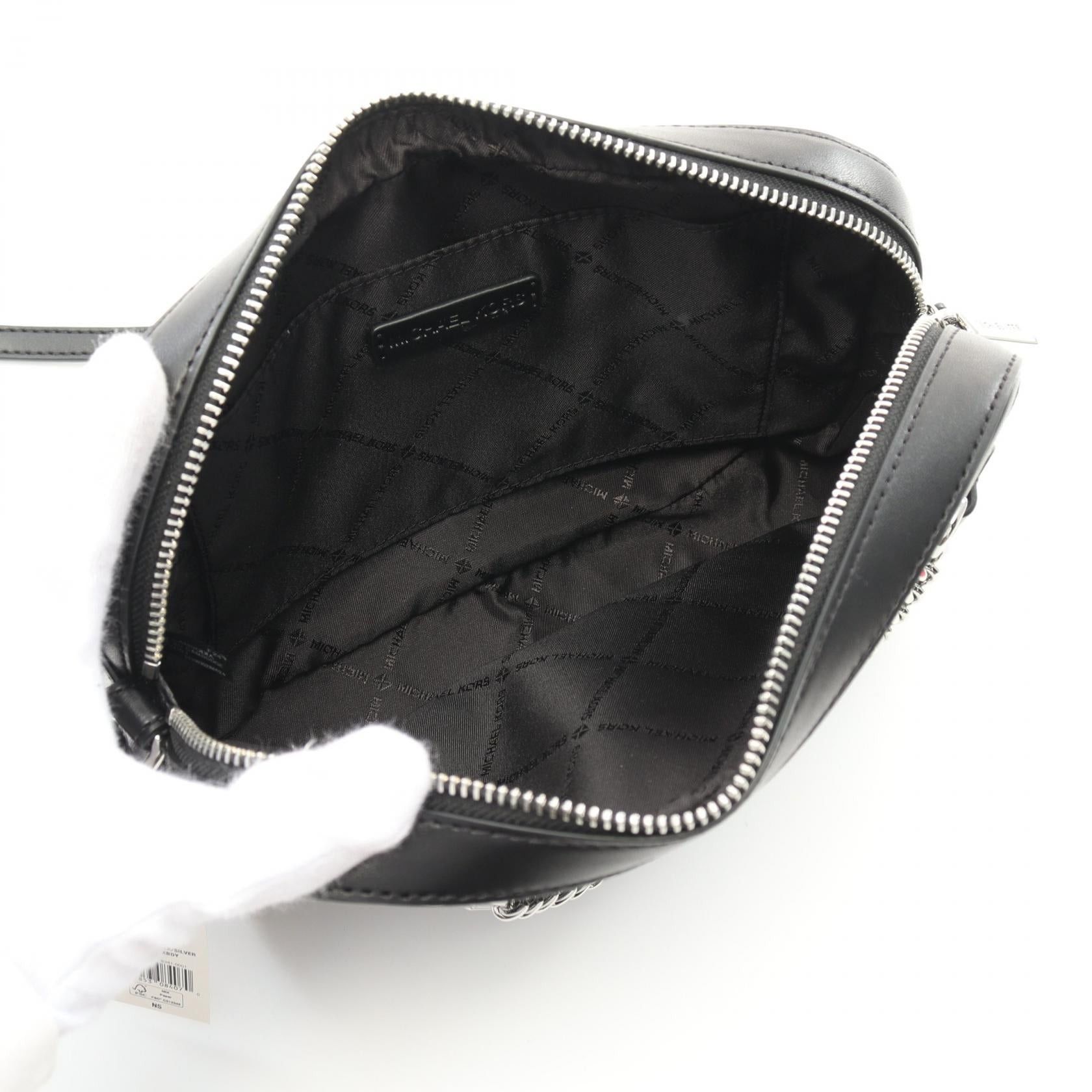 Michael Kors Michael Kors Jet Set Travel Shoulder Bag Canvas Leather Black Silver Size ONE SIZE - 3 Thumbnail