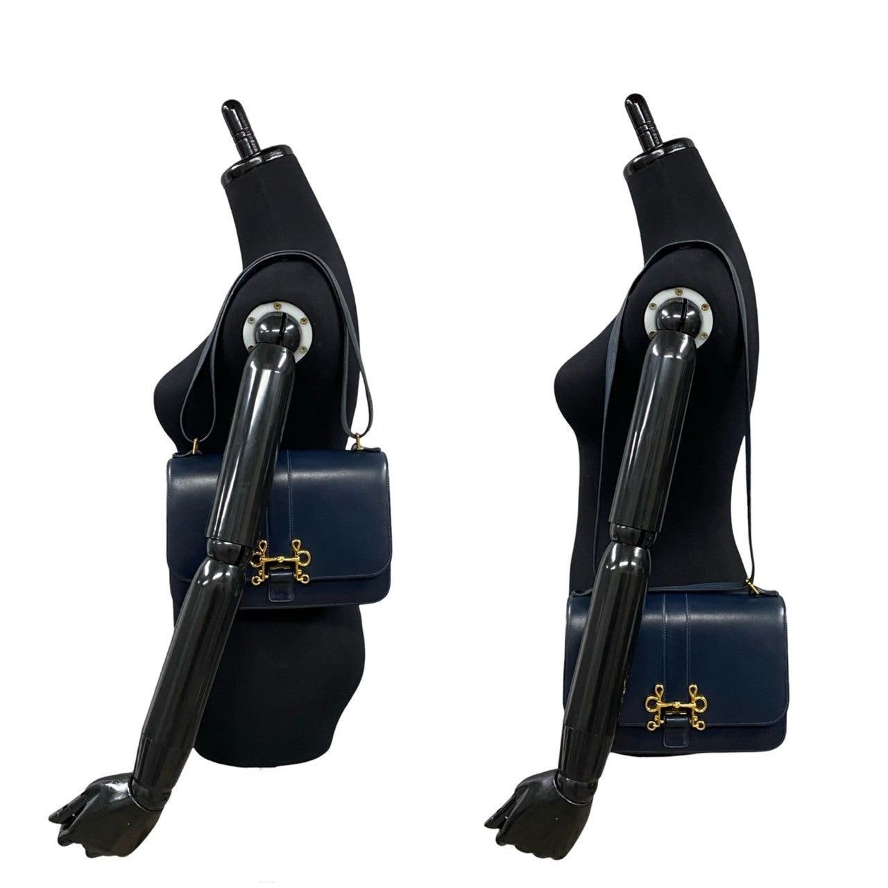 Hermes Hermes Shoulder Bag Blue Leather Size ONE SIZE - 2 Thumbnail