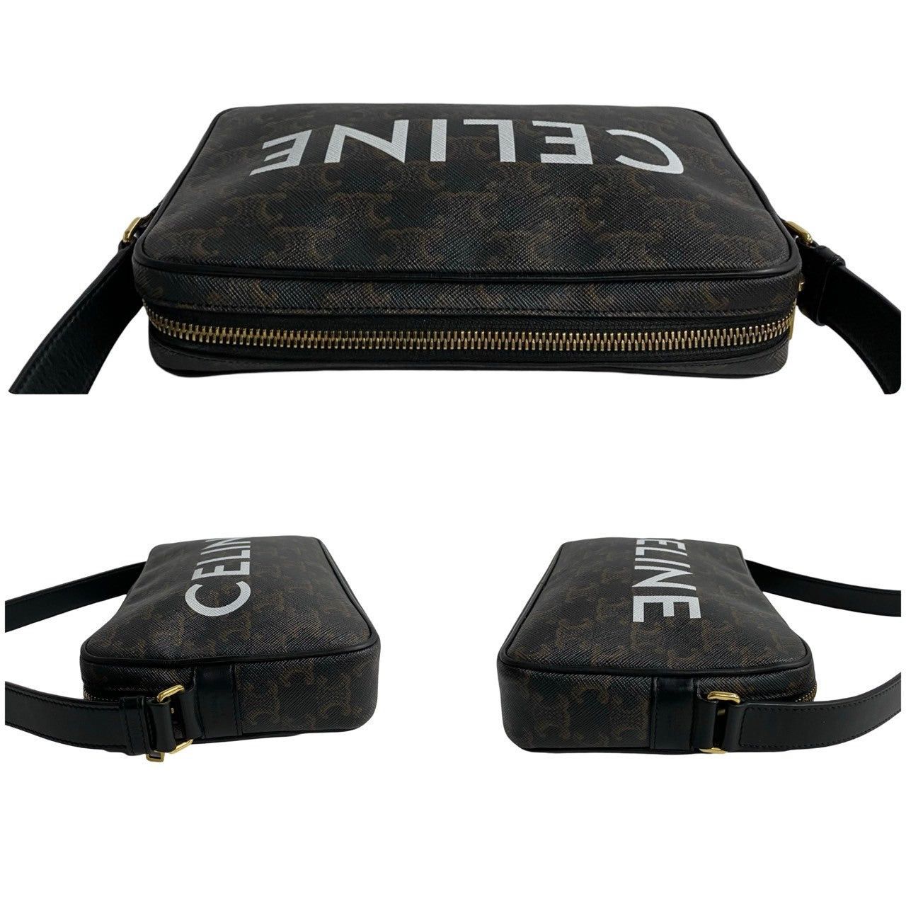 Celine Celine Shoulder Bag Black Leather Size ONE SIZE - 5 Thumbnail