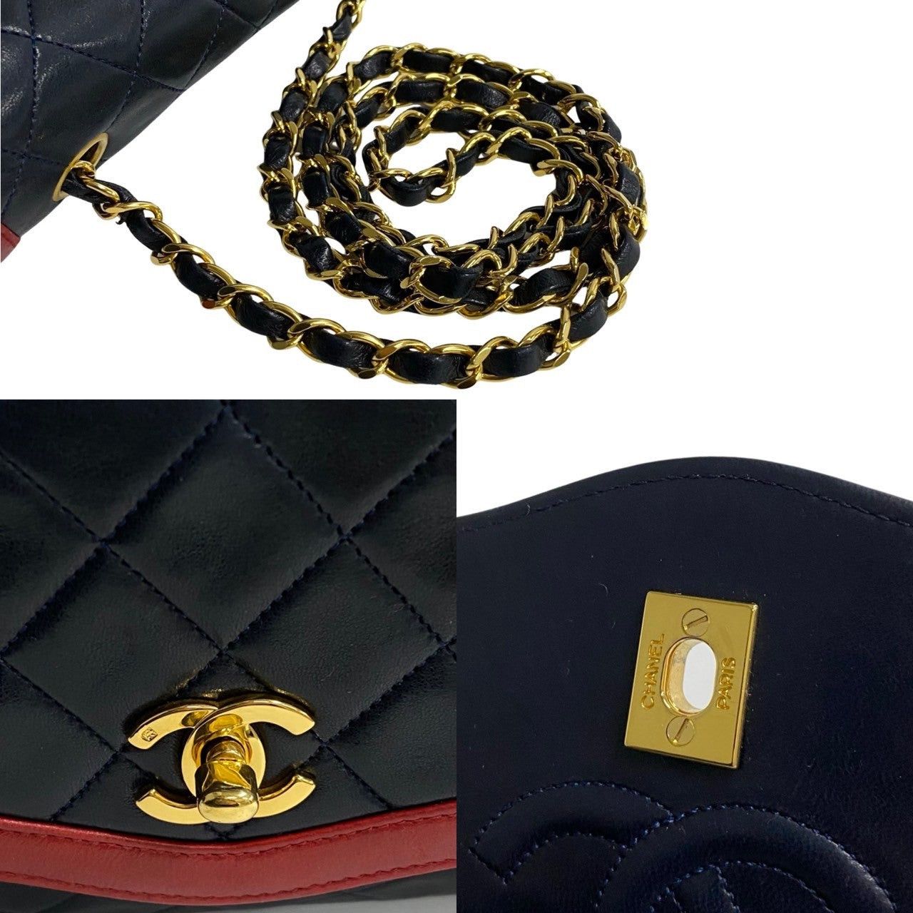 Chanel Chanel Shoulder Bag Blue Leather Size ONE SIZE - 4 Thumbnail