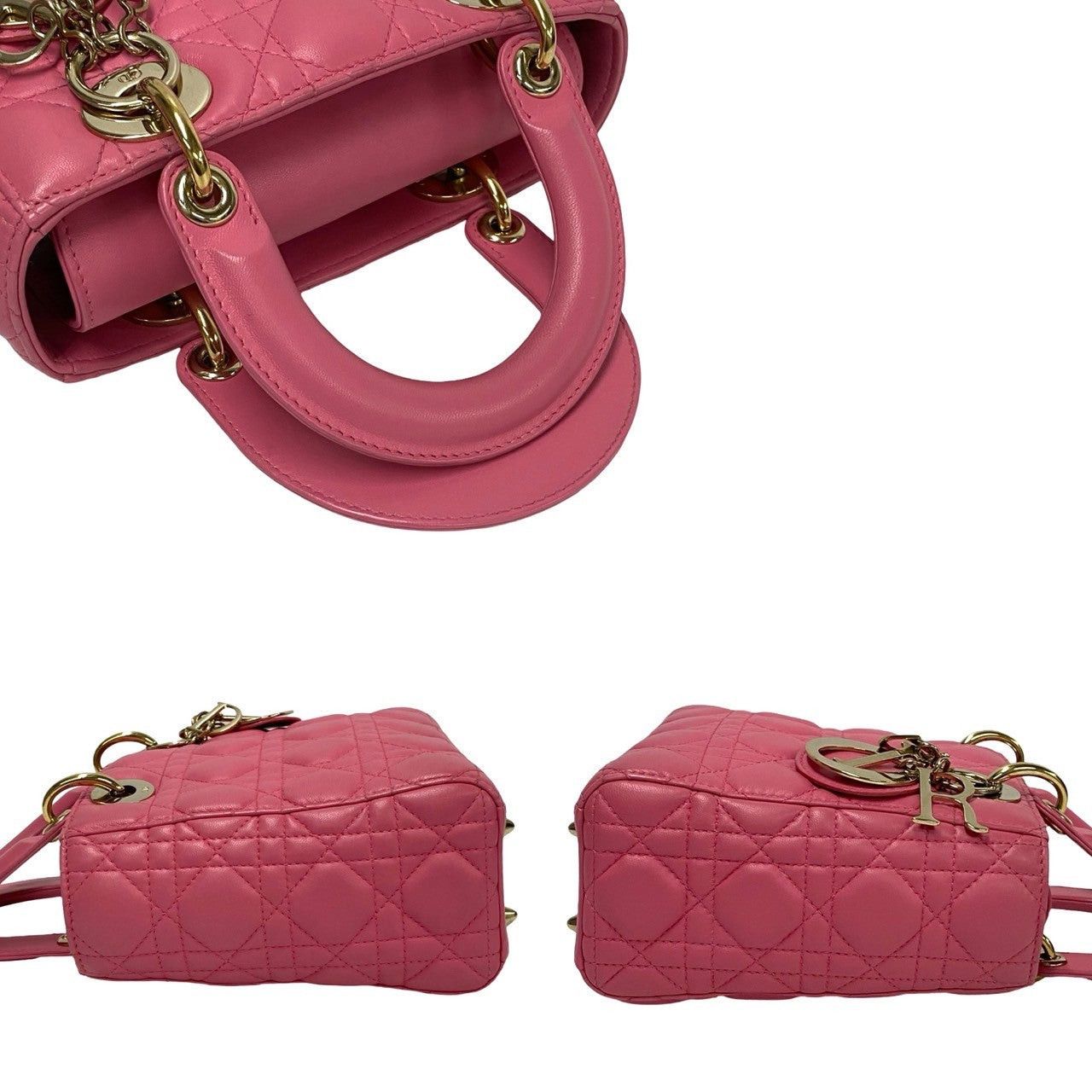 Dior Dior Shoulder Bag Pink Leather Size ONE SIZE - 5 Thumbnail