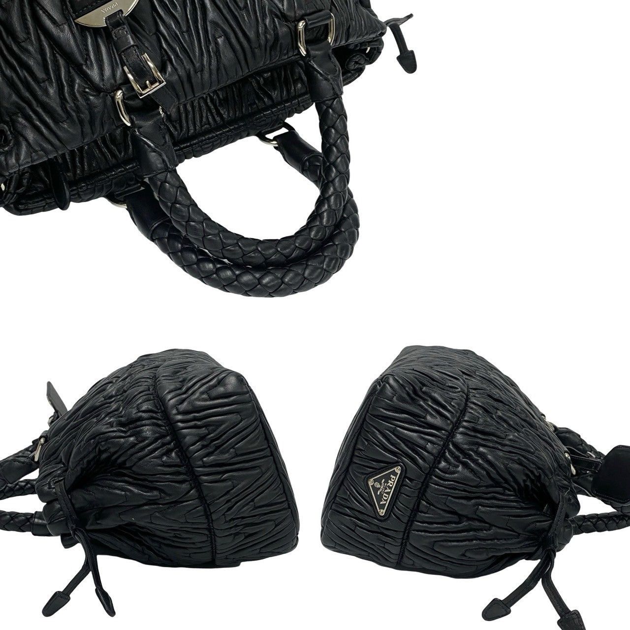 Prada Prada Shoulder Bag Black Leather Size ONE SIZE - 5 Thumbnail