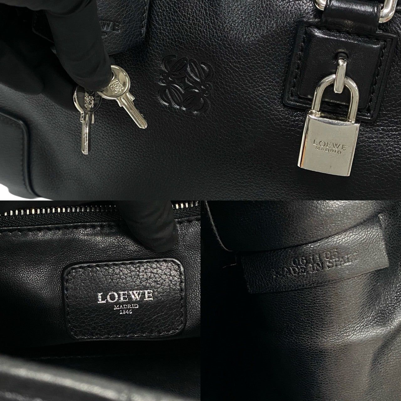 Loewe Loewe Handbag Black Leather Size ONE SIZE - 3 Thumbnail