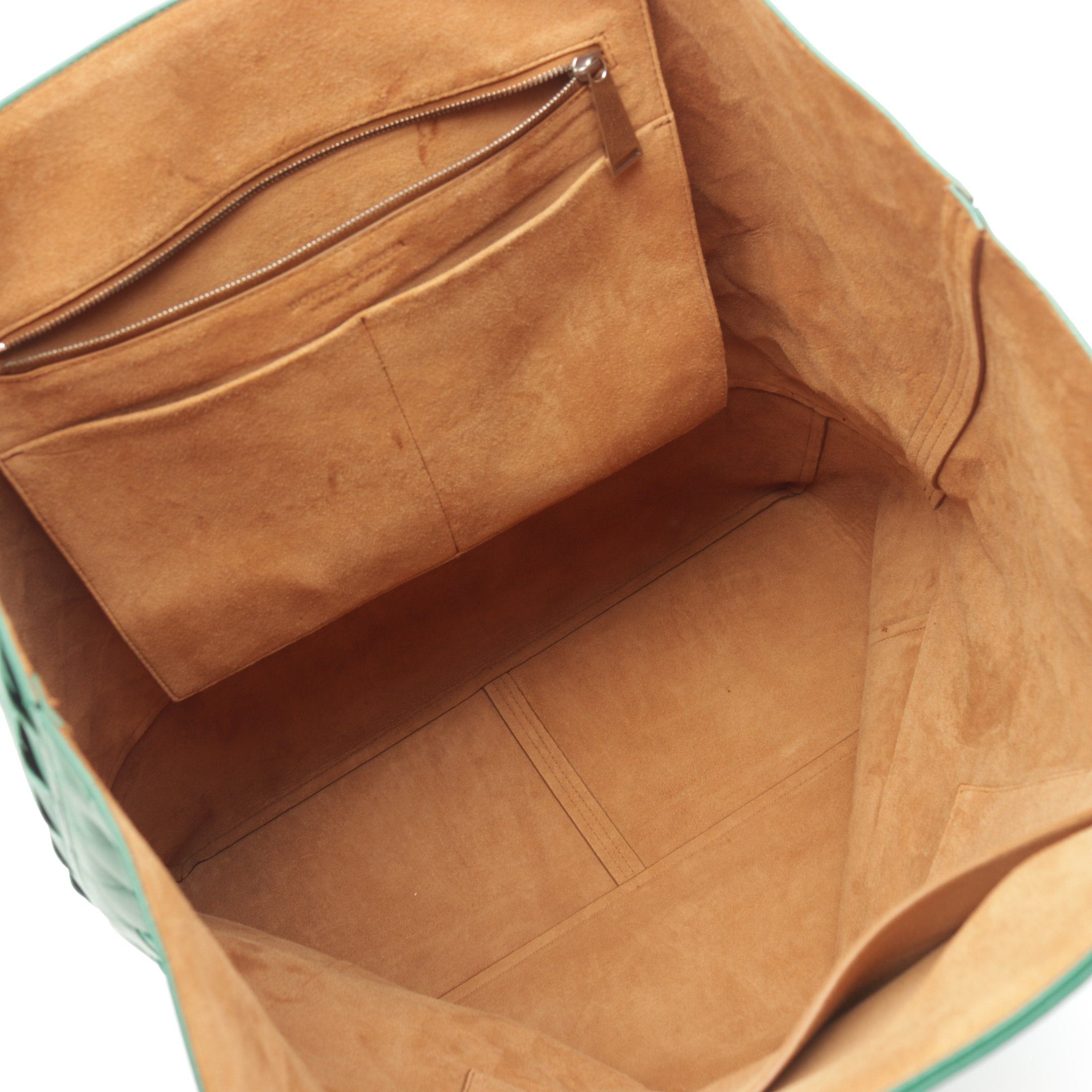 Bottega Veneta Bottega Veneta Intrecciato Handbag Tote Bag Leather Green Size ONE SIZE - 3 Thumbnail