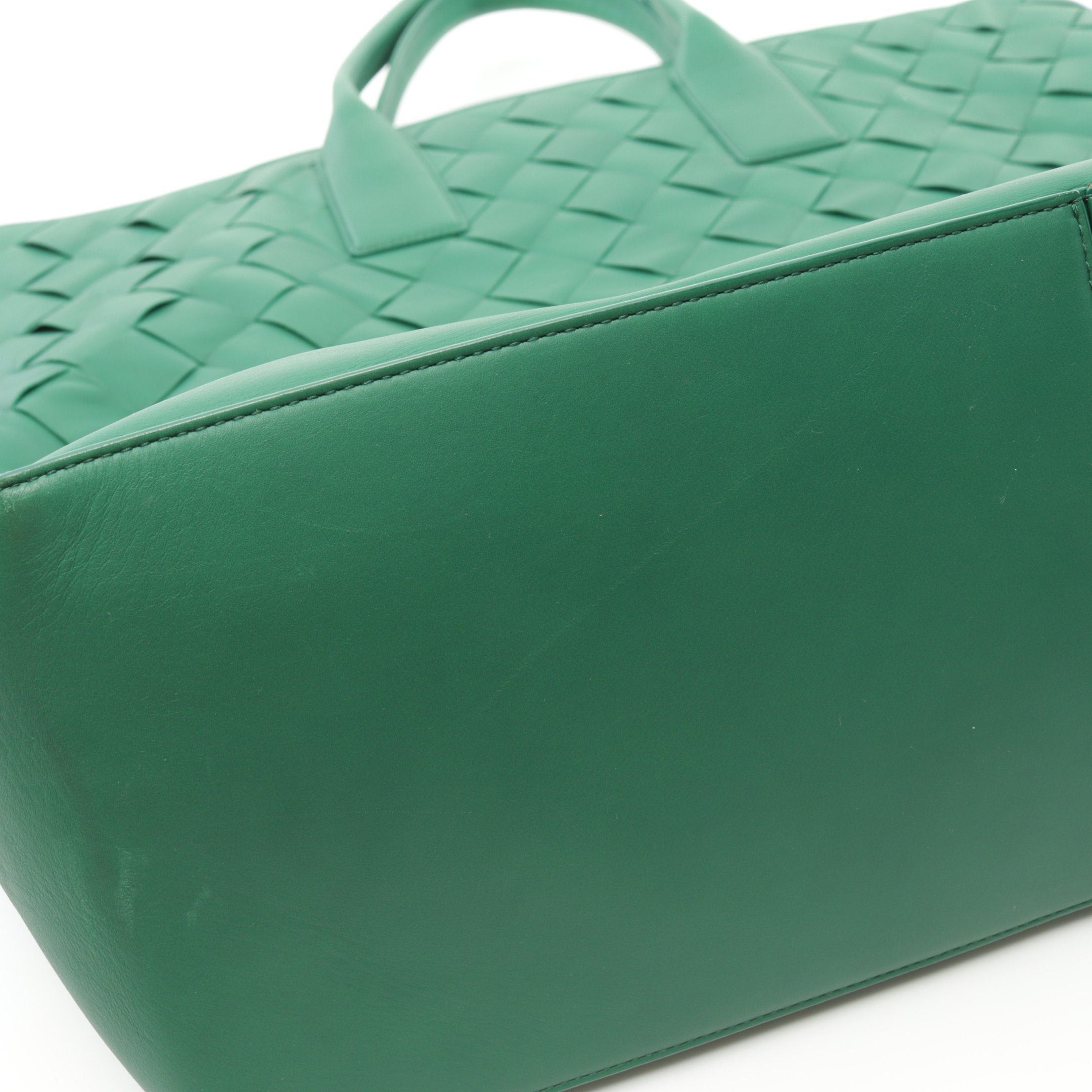 Bottega Veneta Bottega Veneta Intrecciato Handbag Tote Bag Leather Green Size ONE SIZE - 7 Thumbnail