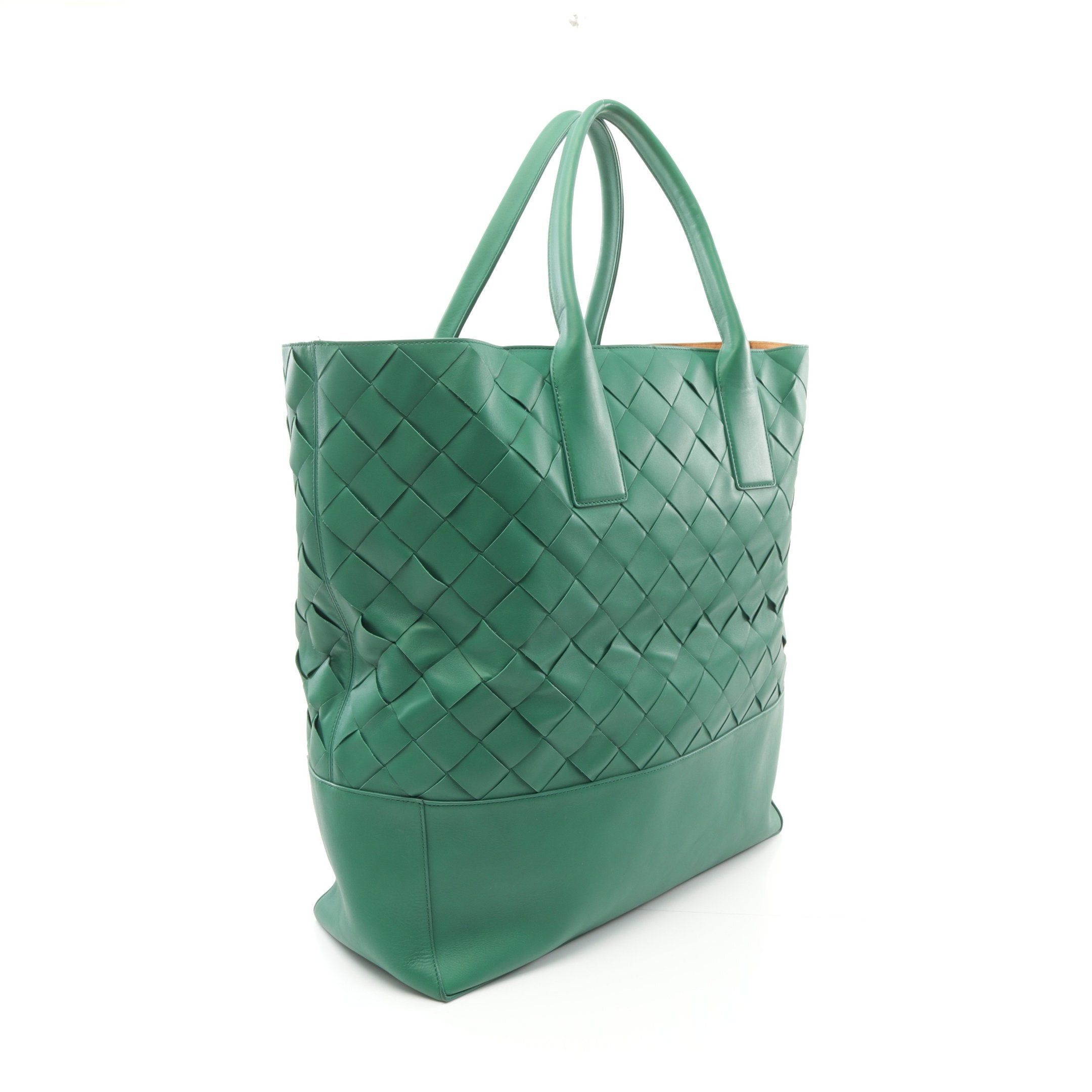Bottega Veneta Bottega Veneta Intrecciato Handbag Tote Bag Leather Green Size ONE SIZE - 2 Thumbnail